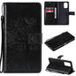 Tree & Cat Pattern Pressed Printing Horizontal Flip PU Leather Case with Holder & Card Slots & Wallet & Lanyard, For Xiaomi Redmi Note 10 4G, For Xiaomi Redmi Note 10 Pro, For Samsung Galaxy A32 4G, For Samsung Galaxy S21 FE, For Xiaomi Mi 11 Lite 5G��...