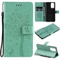 Tree & Cat Pattern Pressed Printing Horizontal Flip PU Leather Case with Holder & Card Slots & Wallet & Lanyard, For Xiaomi Redmi Note 10 4G, For Xiaomi Redmi Note 10 Pro, For Samsung Galaxy A32 4G, For Samsung Galaxy S21 FE, For Xiaomi Mi 11 Lite 5G��...