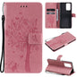 Tree & Cat Pattern Pressed Printing Horizontal Flip PU Leather Case with Holder & Card Slots & Wallet & Lanyard, For Xiaomi Redmi Note 10 4G, For Xiaomi Redmi Note 10 Pro, For Samsung Galaxy A32 4G, For Samsung Galaxy S21 FE, For Xiaomi Mi 11 Lite 5G��...