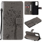 Tree & Cat Pattern Pressed Printing Horizontal Flip PU Leather Case with Holder & Card Slots & Wallet & Lanyard, For Xiaomi Redmi Note 10 4G, For Xiaomi Redmi Note 10 Pro, For Samsung Galaxy A32 4G, For Samsung Galaxy S21 FE, For Xiaomi Mi 11 Lite 5G��...