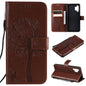 Tree & Cat Pattern Pressed Printing Horizontal Flip PU Leather Case with Holder & Card Slots & Wallet & Lanyard, For Xiaomi Redmi Note 10 4G, For Xiaomi Redmi Note 10 Pro, For Samsung Galaxy A32 4G, For Samsung Galaxy S21 FE, For Xiaomi Mi 11 Lite 5G��...