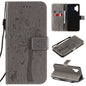 Tree & Cat Pattern Pressed Printing Horizontal Flip PU Leather Case with Holder & Card Slots & Wallet & Lanyard, For Xiaomi Redmi Note 10 4G, For Xiaomi Redmi Note 10 Pro, For Samsung Galaxy A32 4G, For Samsung Galaxy S21 FE, For Xiaomi Mi 11 Lite 5G��...