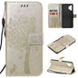 Tree & Cat Pattern Pressed Printing Horizontal Flip PU Leather Case with Holder & Card Slots & Wallet & Lanyard, For Xiaomi Redmi Note 10 4G, For Xiaomi Redmi Note 10 Pro, For Samsung Galaxy A32 4G, For Samsung Galaxy S21 FE, For Xiaomi Mi 11 Lite 5G��...