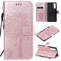 Tree & Cat Pattern Pressed Printing Horizontal Flip PU Leather Case with Holder & Card Slots & Wallet & Lanyard, For Xiaomi Redmi Note 10 4G, For Xiaomi Redmi Note 10 Pro, For Samsung Galaxy A32 4G, For Samsung Galaxy S21 FE, For Xiaomi Mi 11 Lite 5G��...