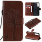 Tree & Cat Pattern Pressed Printing Horizontal Flip PU Leather Case with Holder & Card Slots & Wallet & Lanyard, For Xiaomi Redmi Note 10 4G, For Xiaomi Redmi Note 10 Pro, For Samsung Galaxy A32 4G, For Samsung Galaxy S21 FE, For Xiaomi Mi 11 Lite 5G��...