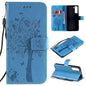 Tree & Cat Pattern Pressed Printing Horizontal Flip PU Leather Case with Holder & Card Slots & Wallet & Lanyard, For Xiaomi Redmi Note 10 4G, For Xiaomi Redmi Note 10 Pro, For Samsung Galaxy A32 4G, For Samsung Galaxy S21 FE, For Xiaomi Mi 11 Lite 5G��...