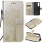 Tree & Cat Pattern Pressed Printing Horizontal Flip PU Leather Case with Holder & Card Slots & Wallet & Lanyard, For Xiaomi Redmi Note 10 4G, For Xiaomi Redmi Note 10 Pro, For Samsung Galaxy A32 4G, For Samsung Galaxy S21 FE, For Xiaomi Mi 11 Lite 5G��...