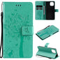 Tree & Cat Pattern Pressed Printing Horizontal Flip PU Leather Case with Holder & Card Slots & Wallet & Lanyard, For Xiaomi Redmi Note 10 4G, For Xiaomi Redmi Note 10 Pro, For Samsung Galaxy A32 4G, For Samsung Galaxy S21 FE, For Xiaomi Mi 11 Lite 5G��...