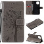 Tree & Cat Pattern Pressed Printing Horizontal Flip PU Leather Case with Holder & Card Slots & Wallet & Lanyard, For Xiaomi Redmi Note 10 4G, For Xiaomi Redmi Note 10 Pro, For Samsung Galaxy A32 4G, For Samsung Galaxy S21 FE, For Xiaomi Mi 11 Lite 5G��...