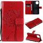 Tree & Cat Pattern Pressed Printing Horizontal Flip PU Leather Case with Holder & Card Slots & Wallet & Lanyard, For Xiaomi Redmi Note 10 4G, For Xiaomi Redmi Note 10 Pro, For Samsung Galaxy A32 4G, For Samsung Galaxy S21 FE, For Xiaomi Mi 11 Lite 5G��...