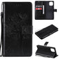 Tree & Cat Pattern Pressed Printing Horizontal Flip PU Leather Case with Holder & Card Slots & Wallet & Lanyard, For Xiaomi Redmi Note 10 4G, For Xiaomi Redmi Note 10 Pro, For Samsung Galaxy A32 4G, For Samsung Galaxy S21 FE, For Xiaomi Mi 11 Lite 5G��...