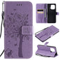 Tree & Cat Pattern Pressed Printing Horizontal Flip PU Leather Case with Holder & Card Slots & Wallet & Lanyard, For Xiaomi Redmi Note 10 4G, For Xiaomi Redmi Note 10 Pro, For Samsung Galaxy A32 4G, For Samsung Galaxy S21 FE, For Xiaomi Mi 11 Lite 5G��...