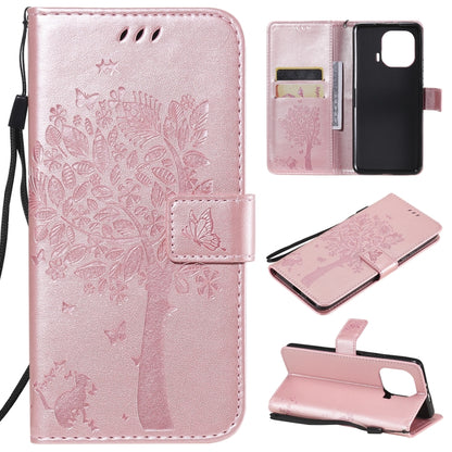 Tree & Cat Pattern Pressed Printing Horizontal Flip PU Leather Case with Holder & Card Slots & Wallet & Lanyard, For Xiaomi Redmi Note 10 4G, For Xiaomi Redmi Note 10 Pro, For Samsung Galaxy A32 4G, For Samsung Galaxy S21 FE, For Xiaomi Mi 11 Lite 5G��...