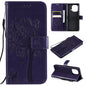 Tree & Cat Pattern Pressed Printing Horizontal Flip PU Leather Case with Holder & Card Slots & Wallet & Lanyard, For Xiaomi Redmi Note 10 4G, For Xiaomi Redmi Note 10 Pro, For Samsung Galaxy A32 4G, For Samsung Galaxy S21 FE, For Xiaomi Mi 11 Lite 5G��...