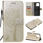 Tree & Cat Pattern Pressed Printing Horizontal Flip PU Leather Case with Holder & Card Slots & Wallet & Lanyard, For Xiaomi Redmi Note 10 4G, For Xiaomi Redmi Note 10 Pro, For Samsung Galaxy A32 4G, For Samsung Galaxy S21 FE, For Xiaomi Mi 11 Lite 5G��...