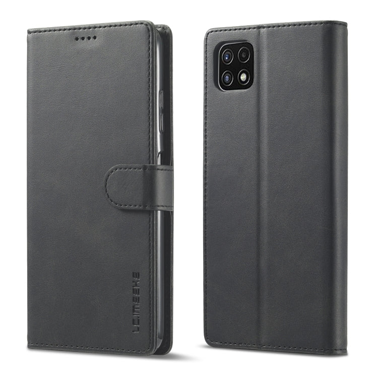 LC.IMEEKE Calf Texture Horizontal Flip Leather Case with Holder & Card Slots & Wallet, For Samsung Galaxy A22 5G