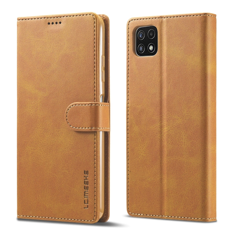 LC.IMEEKE Calf Texture Horizontal Flip Leather Case with Holder & Card Slots & Wallet, For Samsung Galaxy A22 5G