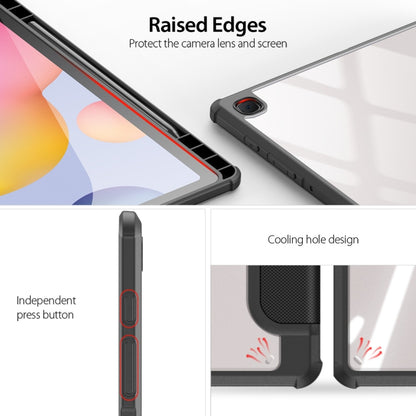 DUX DUCIS TOBY Series Antiskid PU Leather + PC + TPU Horizontal Flip Case with Holder & Pen Slot & Sleep / Wake-up Function, For Samsung Galaxy Tab S8+ / Tab S8 Plus /  Tab S7 FE / Tab S7+, For Samsung Galaxy Tab S6 Lite