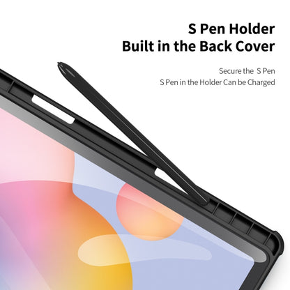 DUX DUCIS TOBY Series Antiskid PU Leather + PC + TPU Horizontal Flip Case with Holder & Pen Slot & Sleep / Wake-up Function, For Samsung Galaxy Tab S8+ / Tab S8 Plus /  Tab S7 FE / Tab S7+, For Samsung Galaxy Tab S6 Lite