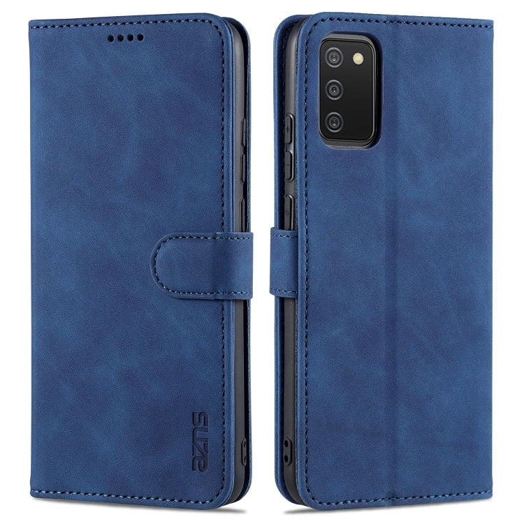 AZNS Skin Feel Calf Texture Horizontal Flip Leather Case with Card Slots & Holder & Wallet, For Samsung Galaxy A02, For Samsung Galaxy A02s