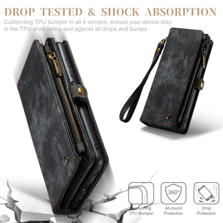 CaseMe Detachable Multifunctional Horizontal Flip Leather Case, with Card Slot & Holder & Zipper Wallet & Photo Frame, For Samsung Galaxy A12, For Samsung Galaxy A32 5G