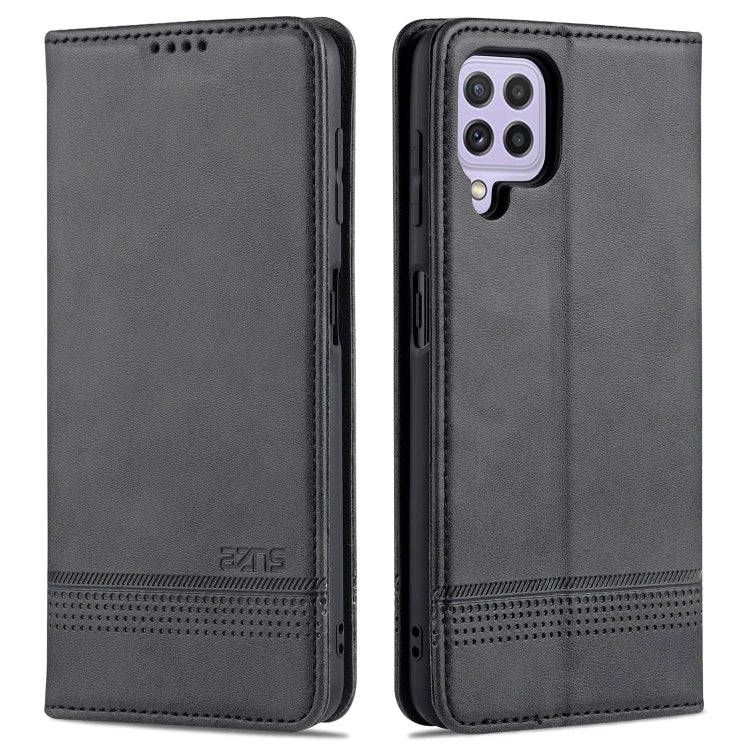 AZNS Magnetic Calf Texture Horizontal Flip Leather Case with Card Slots & Holder & Wallet, For Samsung Galaxy A22 4G, For Samsung Galaxy A22 5G