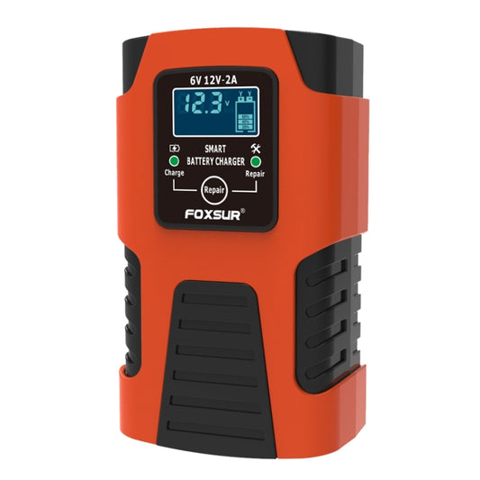 FOXSUR 2A / 6V / 12V Car / Motorcycle 3-stage Full Smart Battery Charger, 2A, US Plug, 2A, EU Plug, 2A, JP Plug, 2A, UK Plug