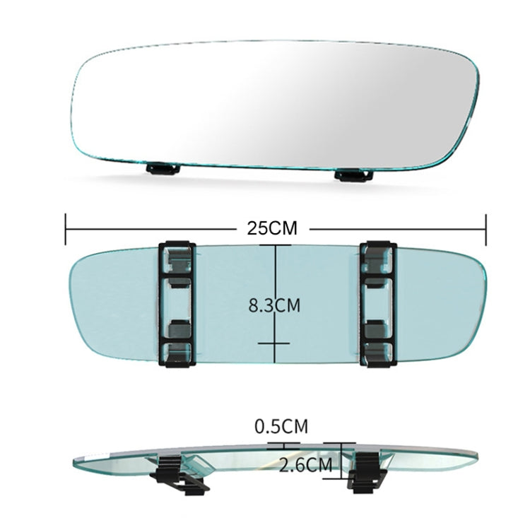 Car Rearview Retrofit Frameless Clear Large Mirror, 3R-334 Planemirror 250mm, 3R-335 Planemirror 270mm, 3R-336 Planemirror 300mm, 3R-338 Curved Mirror 270mm, 3R-339 Curved Mirror 300mm