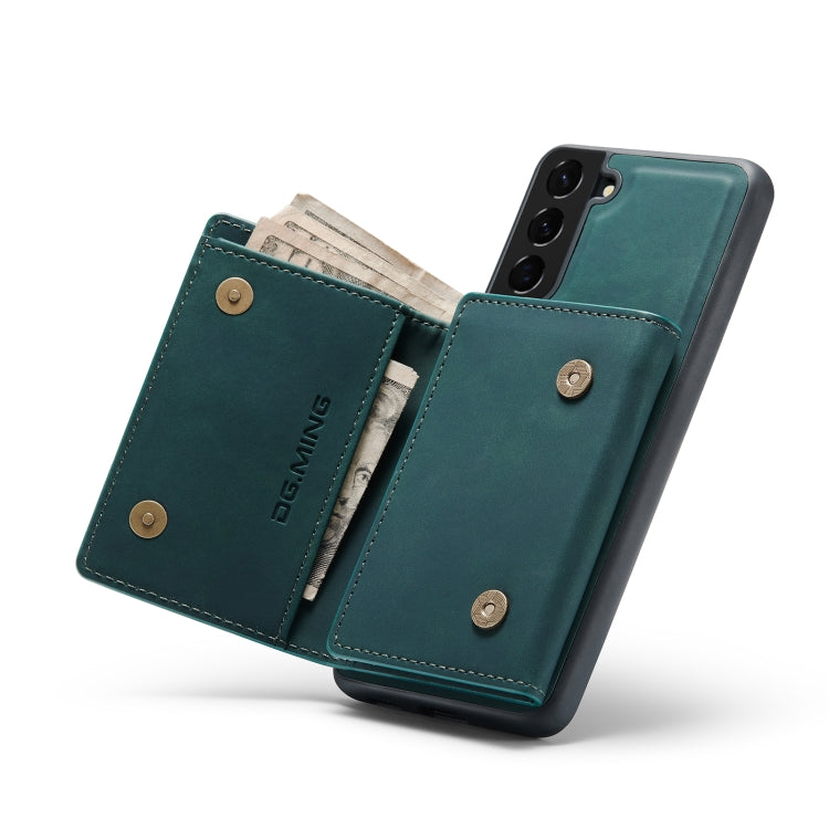 DG.MING M1 Series 3-Fold Multi Card Wallet  Back Cover Shockproof Case with Holder Function, For Samsung Galaxy A12 5G, For Samsung Galaxy A21s, For Samsung Galaxy A22 5G, For Samsung Galaxy S21, For Samsung Galaxy S21 FE, For Samsung Galaxy S21+