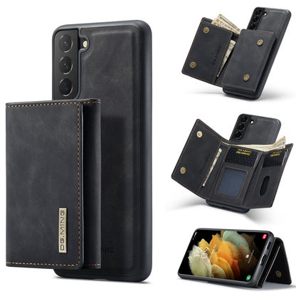 DG.MING M1 Series 3-Fold Multi Card Wallet  Back Cover Shockproof Case with Holder Function, For Samsung Galaxy A12 5G, For Samsung Galaxy A21s, For Samsung Galaxy A22 5G, For Samsung Galaxy S21, For Samsung Galaxy S21 FE, For Samsung Galaxy S21+