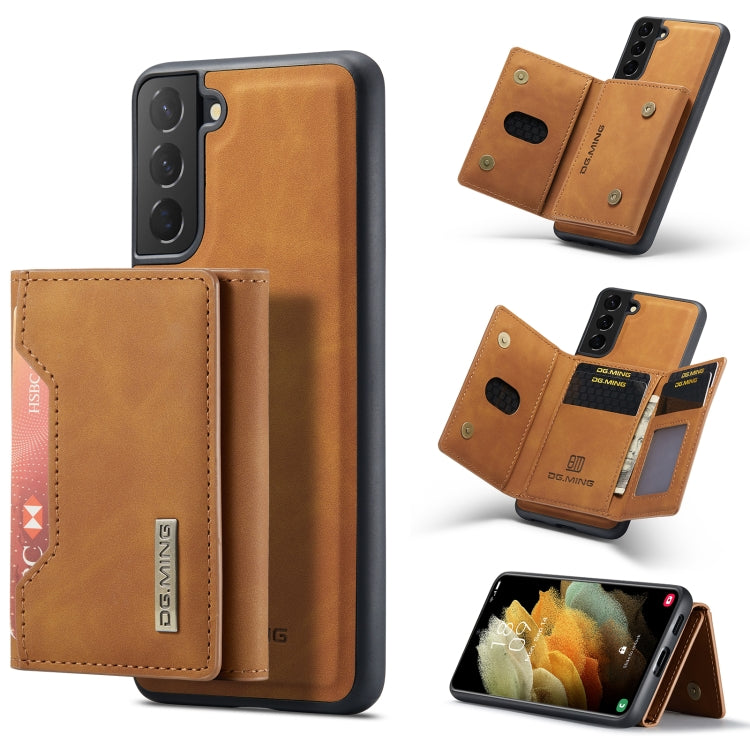 DG.MING M2 Series 3-Fold Multi Card Bag Back Cover Shockproof Case with Wallet & Holder Function, For Samsung Galaxy A12 5G, For Samsung Galaxy A21s, For Samsung Galaxy A22 5G, For Samsung Galaxy S21, For Samsung Galaxy S21 FE, For Samsung Galaxy S21+