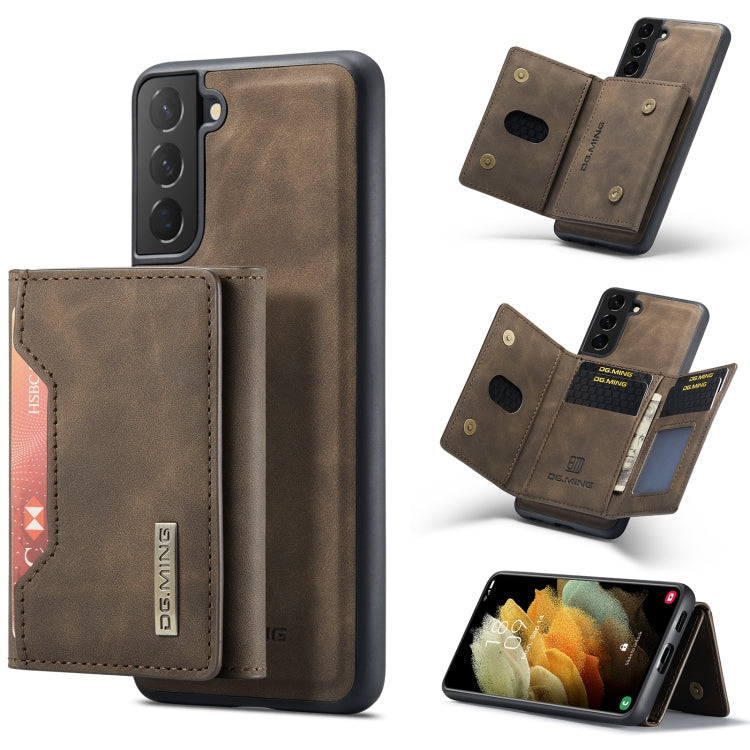 DG.MING M2 Series 3-Fold Multi Card Bag Back Cover Shockproof Case with Wallet & Holder Function, For Samsung Galaxy A12 5G, For Samsung Galaxy A21s, For Samsung Galaxy A22 5G, For Samsung Galaxy S21, For Samsung Galaxy S21 FE, For Samsung Galaxy S21+