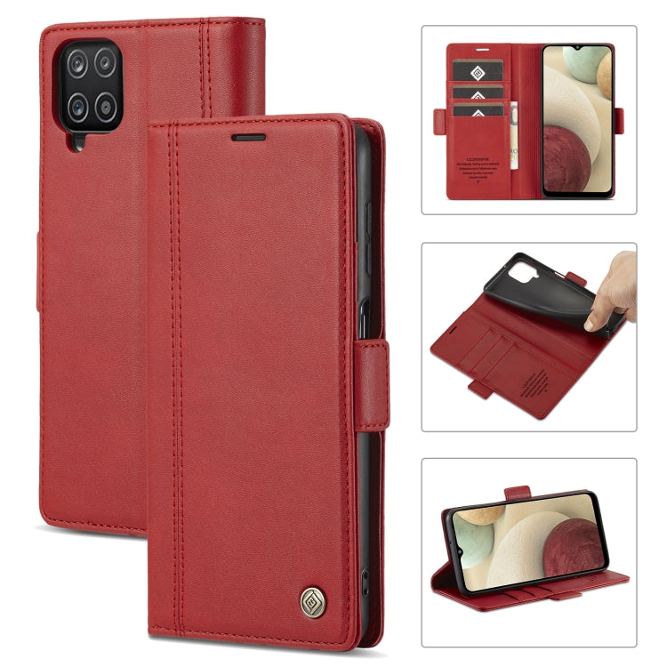 LC.IMEEKE Magnetic Buckle PU + TPU Horizontal Flip Leather Case with Holder & Card Slots & Wallet, For Samsung Galaxy A02s, For Samsung Galaxy A12, For Samsung Galaxy A22 4G, For Samsung Galaxy A22 5G, For Samsung Galaxy A32 5G�������������������������...