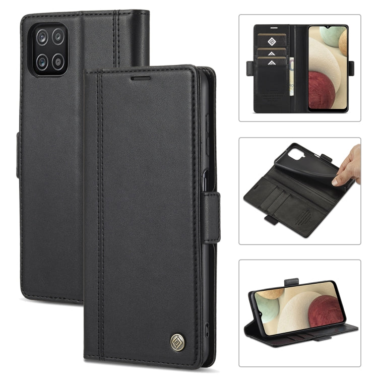LC.IMEEKE Magnetic Buckle PU + TPU Horizontal Flip Leather Case with Holder & Card Slots & Wallet, For Samsung Galaxy A02s, For Samsung Galaxy A12, For Samsung Galaxy A22 4G, For Samsung Galaxy A22 5G, For Samsung Galaxy A32 5G�������������������������...