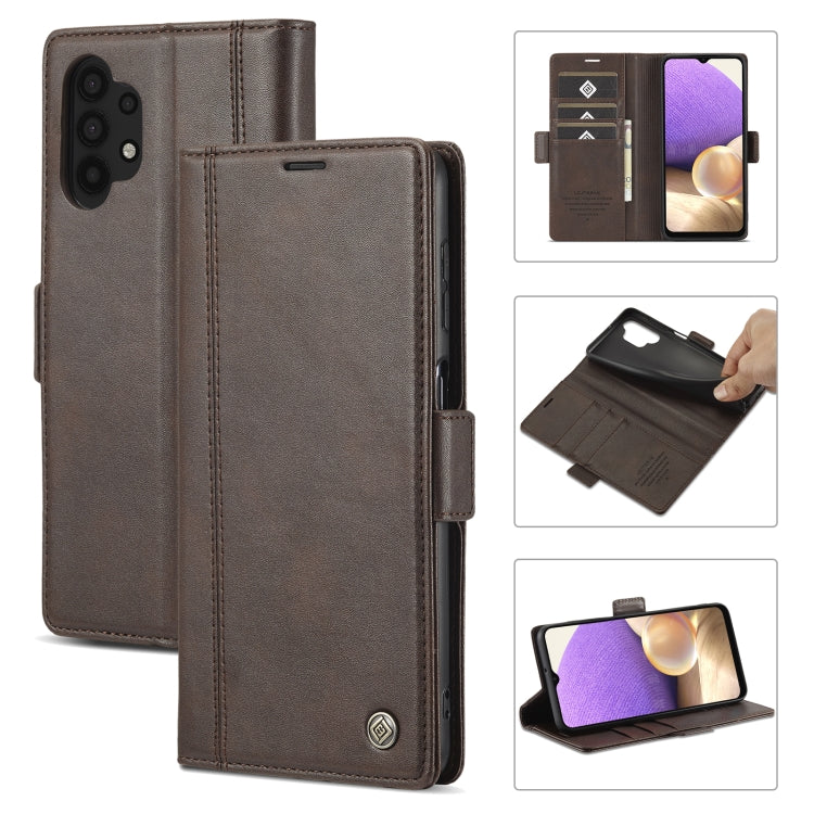 LC.IMEEKE Magnetic Buckle PU + TPU Horizontal Flip Leather Case with Holder & Card Slots & Wallet, For Samsung Galaxy A02s, For Samsung Galaxy A12, For Samsung Galaxy A22 4G, For Samsung Galaxy A22 5G, For Samsung Galaxy A32 5G�������������������������...