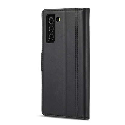 LC.IMEEKE Magnetic Buckle PU + TPU Horizontal Flip Leather Case with Holder & Card Slots & Wallet, For Samsung Galaxy S21 5G, For Samsung Galaxy S21+ 5G, For Samsung Galaxy S21 FE 5G
