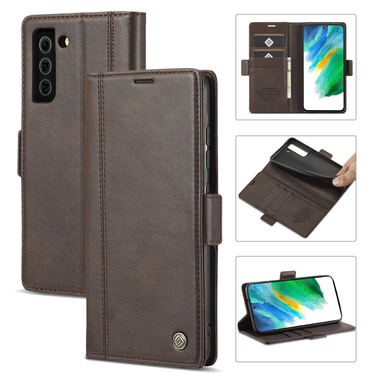 LC.IMEEKE Magnetic Buckle PU + TPU Horizontal Flip Leather Case with Holder & Card Slots & Wallet, For Samsung Galaxy S21 5G, For Samsung Galaxy S21+ 5G, For Samsung Galaxy S21 FE 5G
