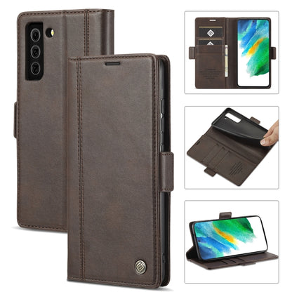 LC.IMEEKE Magnetic Buckle PU + TPU Horizontal Flip Leather Case with Holder & Card Slots & Wallet, For Samsung Galaxy S21 5G, For Samsung Galaxy S21+ 5G, For Samsung Galaxy S21 FE 5G