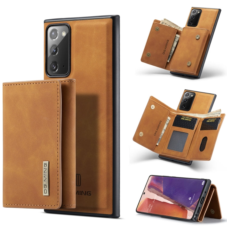 DG.MING M1 Series 3-Fold Multi Card Wallet + Magnetic Back Cover Shockproof Case with Holder Function, For Samsung Galaxy A02s, For Samsung Galaxy A32 5G, For Samsung Galaxy A42 5G, For Samsung Galaxy A52 5G / 4G, For Samsung Galaxy A72 5G / 4G��������...