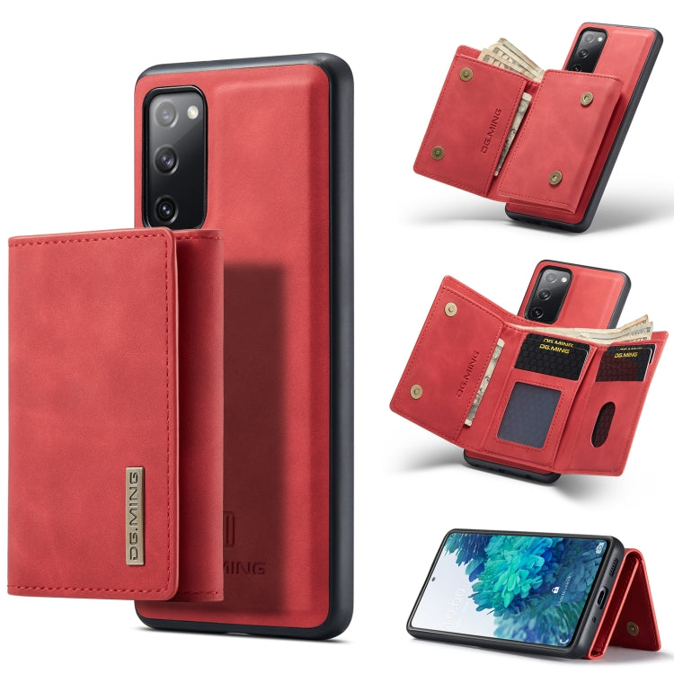 DG.MING M1 Series 3-Fold Multi Card Wallet + Magnetic Back Cover Shockproof Case with Holder Function, For Samsung Galaxy A02s, For Samsung Galaxy A32 5G, For Samsung Galaxy A42 5G, For Samsung Galaxy A52 5G / 4G, For Samsung Galaxy A72 5G / 4G��������...