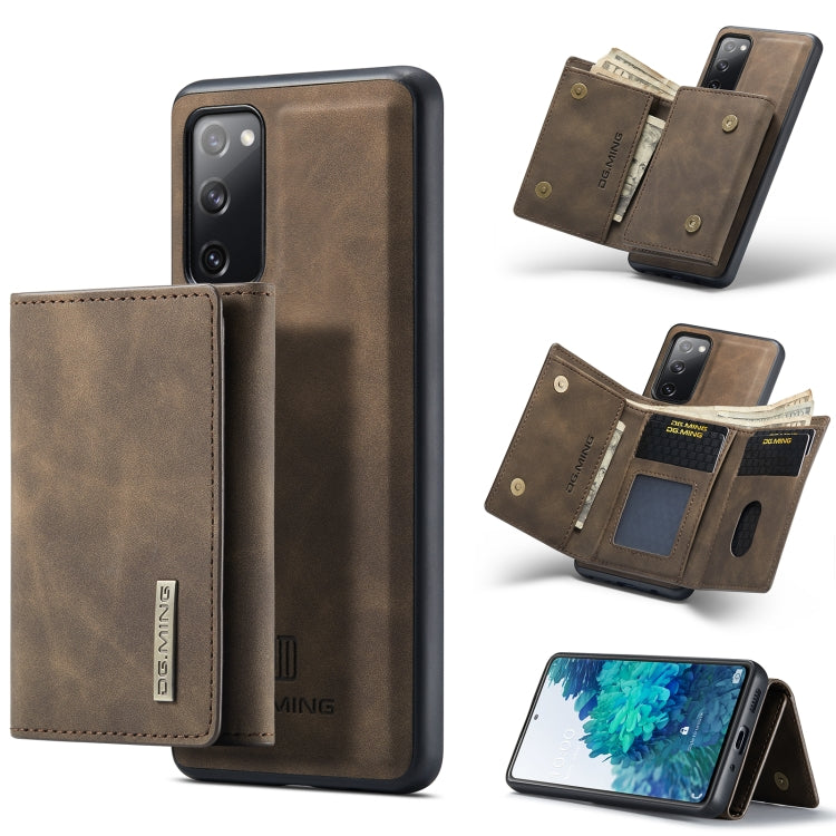 DG.MING M1 Series 3-Fold Multi Card Wallet + Magnetic Back Cover Shockproof Case with Holder Function, For Samsung Galaxy A02s, For Samsung Galaxy A32 5G, For Samsung Galaxy A42 5G, For Samsung Galaxy A52 5G / 4G, For Samsung Galaxy A72 5G / 4G��������...