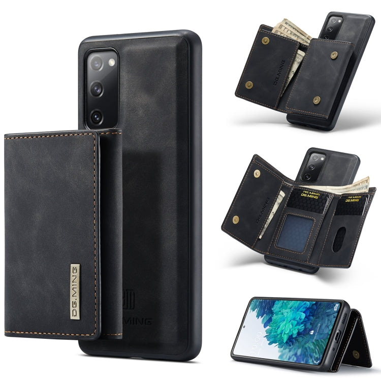 DG.MING M1 Series 3-Fold Multi Card Wallet + Magnetic Back Cover Shockproof Case with Holder Function, For Samsung Galaxy A02s, For Samsung Galaxy A32 5G, For Samsung Galaxy A42 5G, For Samsung Galaxy A52 5G / 4G, For Samsung Galaxy A72 5G / 4G��������...