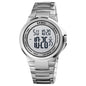 SKMEI 1712 Dual Time LED Digital Display Luminous Stainless Steel Strap Electronic Watch