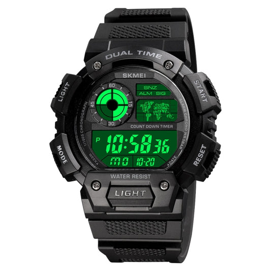 SKMEI 1723 Dual Time LED Digital Display Timing Luminous Electronic Watch
