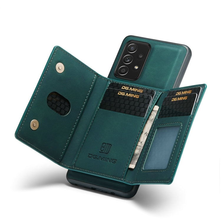 DG.MING M2 Series 3-Fold Multi Card Bag + Magnetic Back Cover Shockproof Case with Wallet & Holder Function, For Samsung Galaxy A02s, For Samsung Galaxy A32 5G, For Samsung Galaxy A42 5G, For Samsung Galaxy A52 5G / 4G, For Samsung Galaxy A72 5G / 4G��...