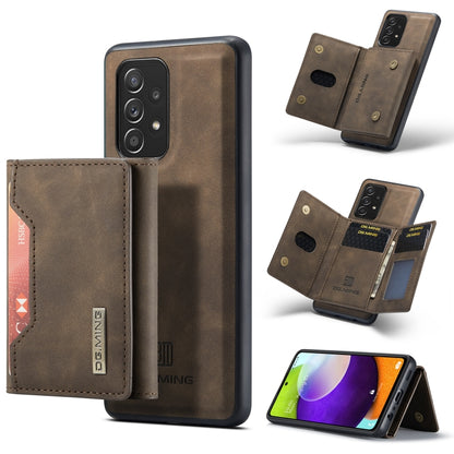 DG.MING M2 Series 3-Fold Multi Card Bag + Magnetic Back Cover Shockproof Case with Wallet & Holder Function, For Samsung Galaxy A02s, For Samsung Galaxy A32 5G, For Samsung Galaxy A42 5G, For Samsung Galaxy A52 5G / 4G, For Samsung Galaxy A72 5G / 4G��...