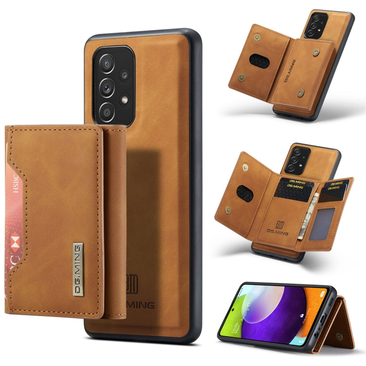 DG.MING M2 Series 3-Fold Multi Card Bag + Magnetic Back Cover Shockproof Case with Wallet & Holder Function, For Samsung Galaxy A02s, For Samsung Galaxy A32 5G, For Samsung Galaxy A42 5G, For Samsung Galaxy A52 5G / 4G, For Samsung Galaxy A72 5G / 4G��...