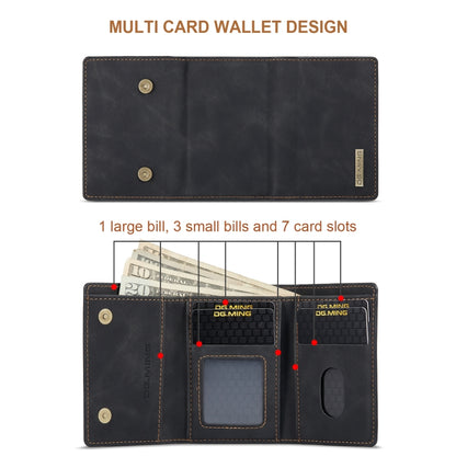 DG.MING M1 Series 3-Fold Multi Card Wallet  Back Cover Shockproof Case with Holder Function, For Samsung Galaxy S20 Ultra, For Samsung Galaxy S20+