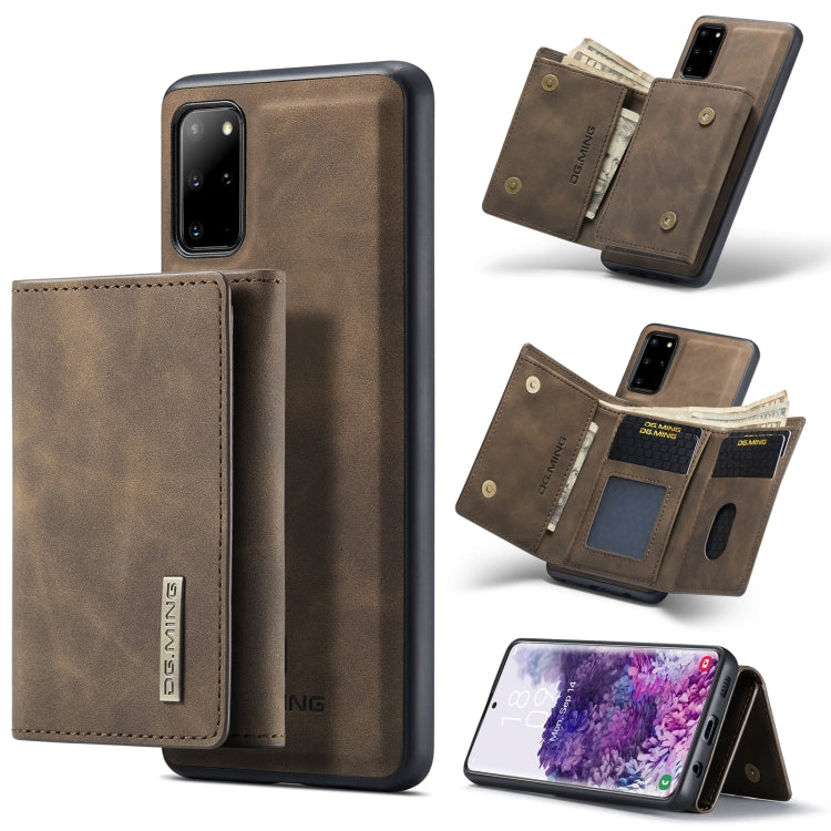 DG.MING M1 Series 3-Fold Multi Card Wallet  Back Cover Shockproof Case with Holder Function, For Samsung Galaxy S20 Ultra, For Samsung Galaxy S20+