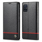 LC.IMEEKE Carbon Fiber PU + TPU Horizontal Flip Leather Case with Holder & Card Slot & Wallet, For Samsung Galaxy A12 5G, For Samsung Galaxy A22 4G, For Samsung Galaxy A22 5G, For Samsung Galaxy A32 4G, For Samsung Galaxy A51 4G / M40s�����������������...